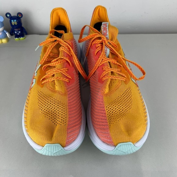 Hoka One One Carbon X3 Radiant Yellow/Camellia Shoes Mens Sizes: 12.5… main image 8